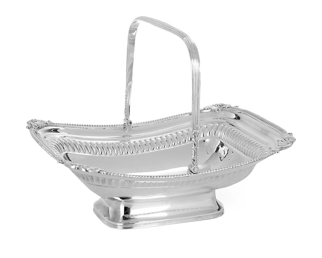 Late George III Sterling Silver Cake Basket (1 of 1)