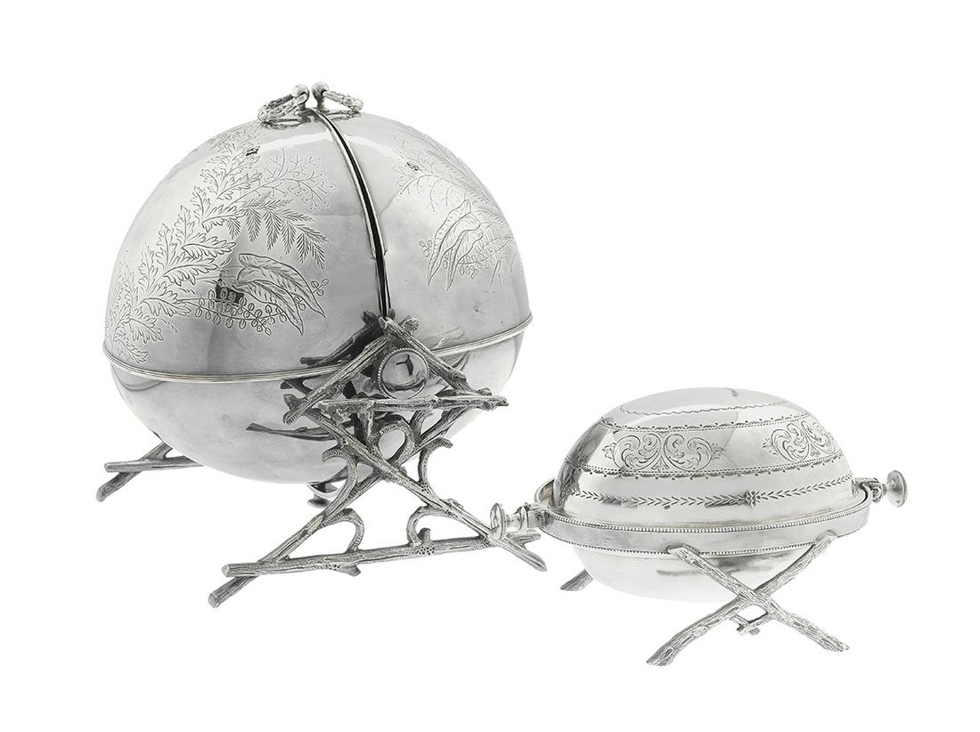 Victorian Silverplate Branch-Frame Servers (1 of 1)