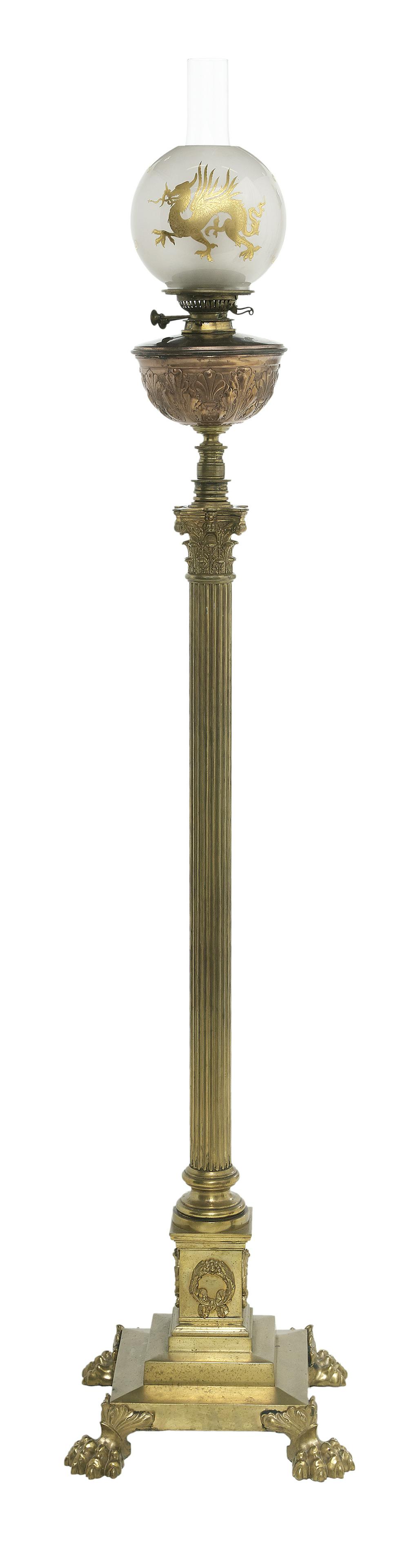 Impressive Victorian Piano Lamp (1 of 2)