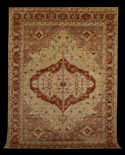 Agra Serapi Carpet: Agra Serapi Carpet, 10' 1" x 14'.