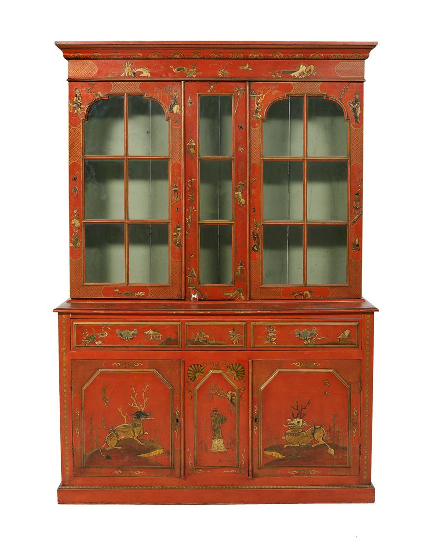 George III Polychromed Chinoiserie Bookcase (1 of 4)