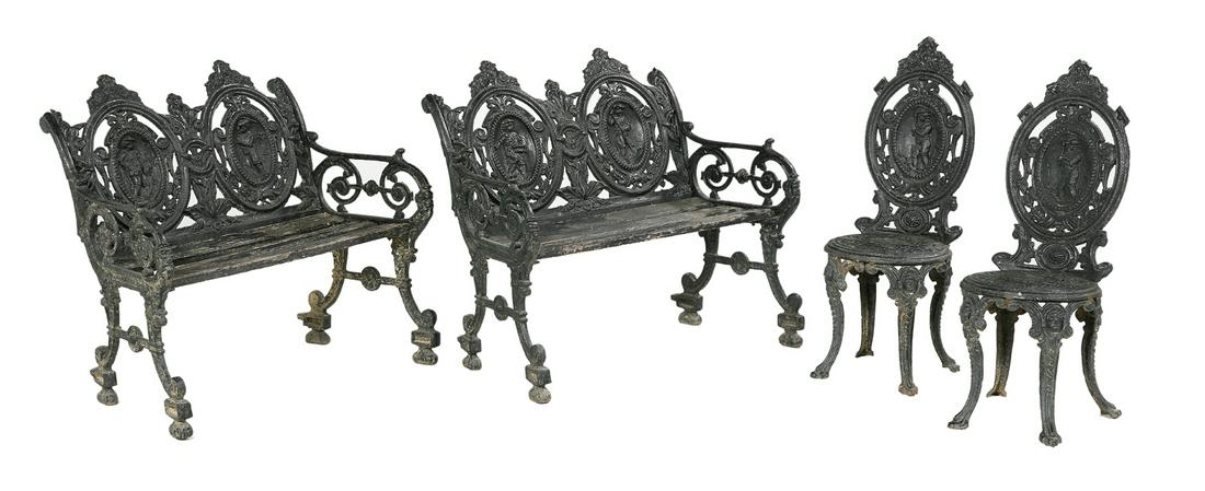 Four Seasons Cast Iron Garden Furniture Suite (1 of 1)