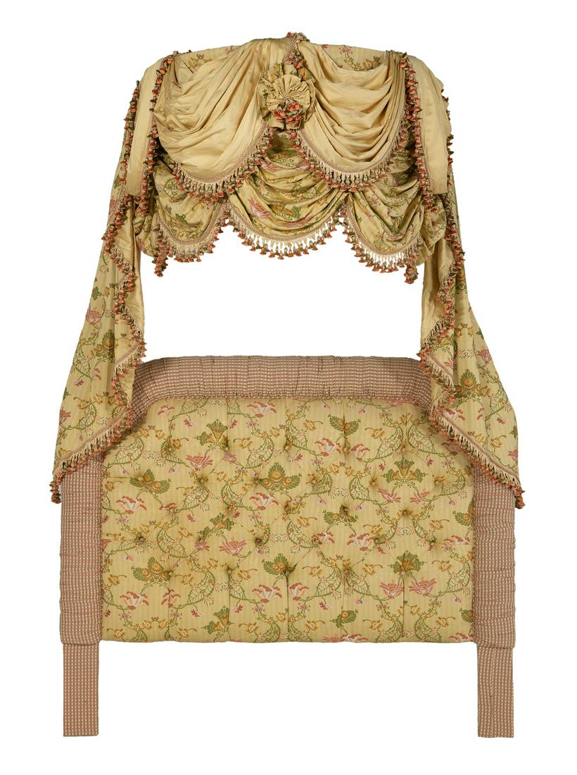 Upholstered Headboard with Canopy and Dressings (1 of 1)