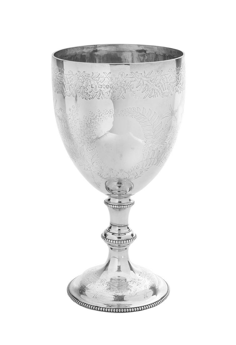 Large Victorian Sterling Silver Goblet (1 of 1)