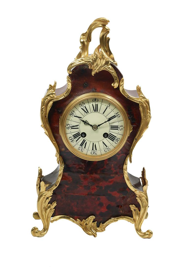 French Gilt-Bronze and Tortoiseshell Clock (1 of 2)