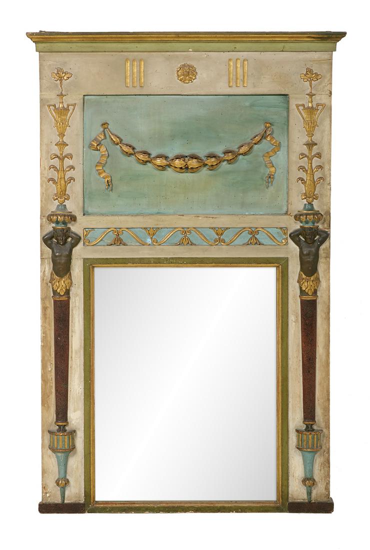 French Empire Parcel-Gilt Trumeau Mirror (1 of 2)