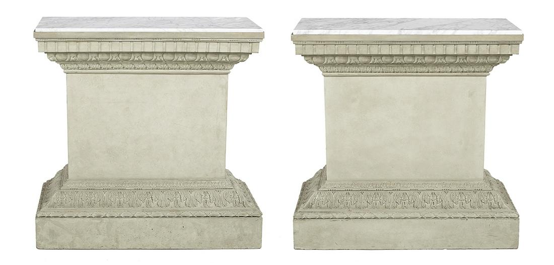 Pair of Neoclassical-Style Console Tables (1 of 3)