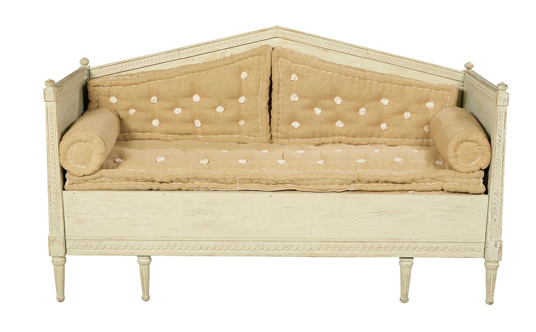 Continental Neoclassical Polychromed Sofa (1 of 2)