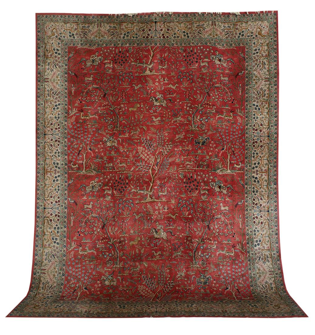 Tabriz Pictorial Carpet (1 of 1)