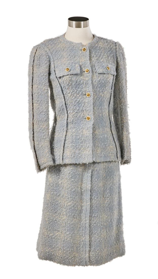Vintage Chanel Couture Boucle Tweed Suit (1 of 3)