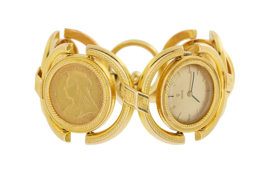 Queen Victoria Gold Coin Watch (1 of 2)