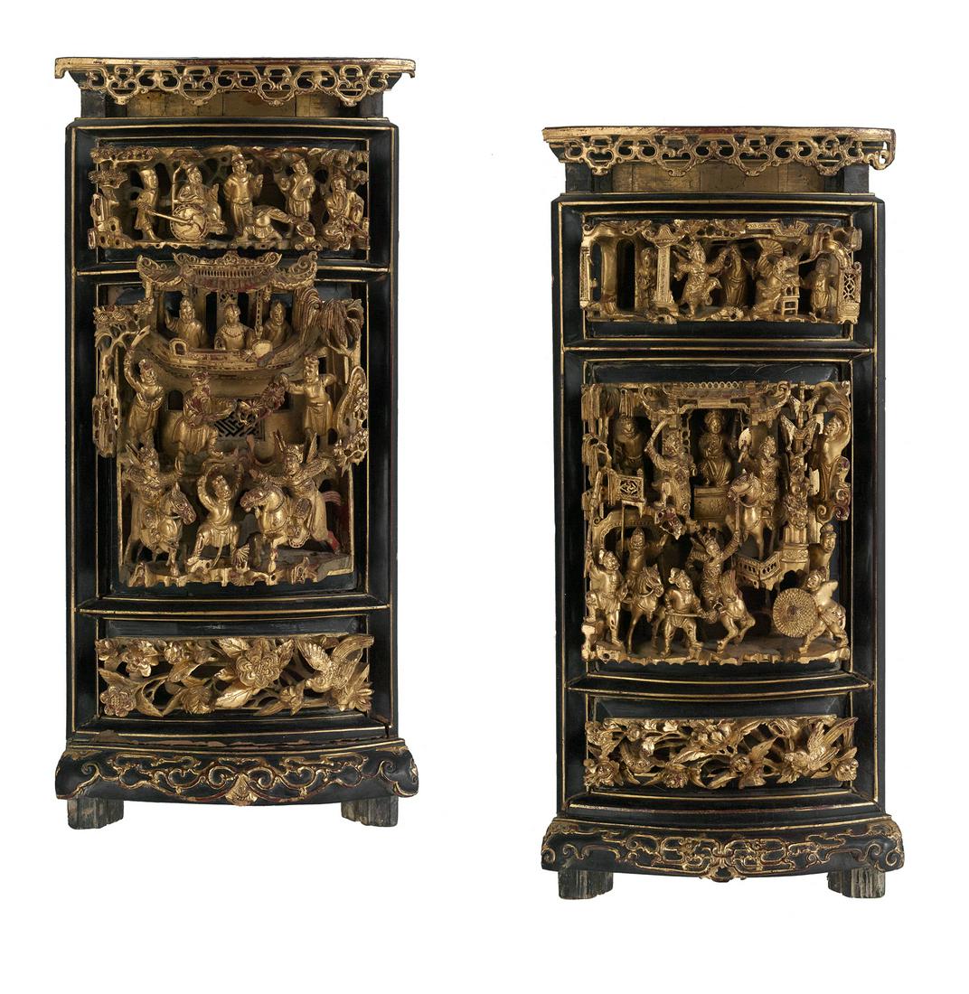 Pair of Chinese Ebonized Architectural Elements (1 of 5)