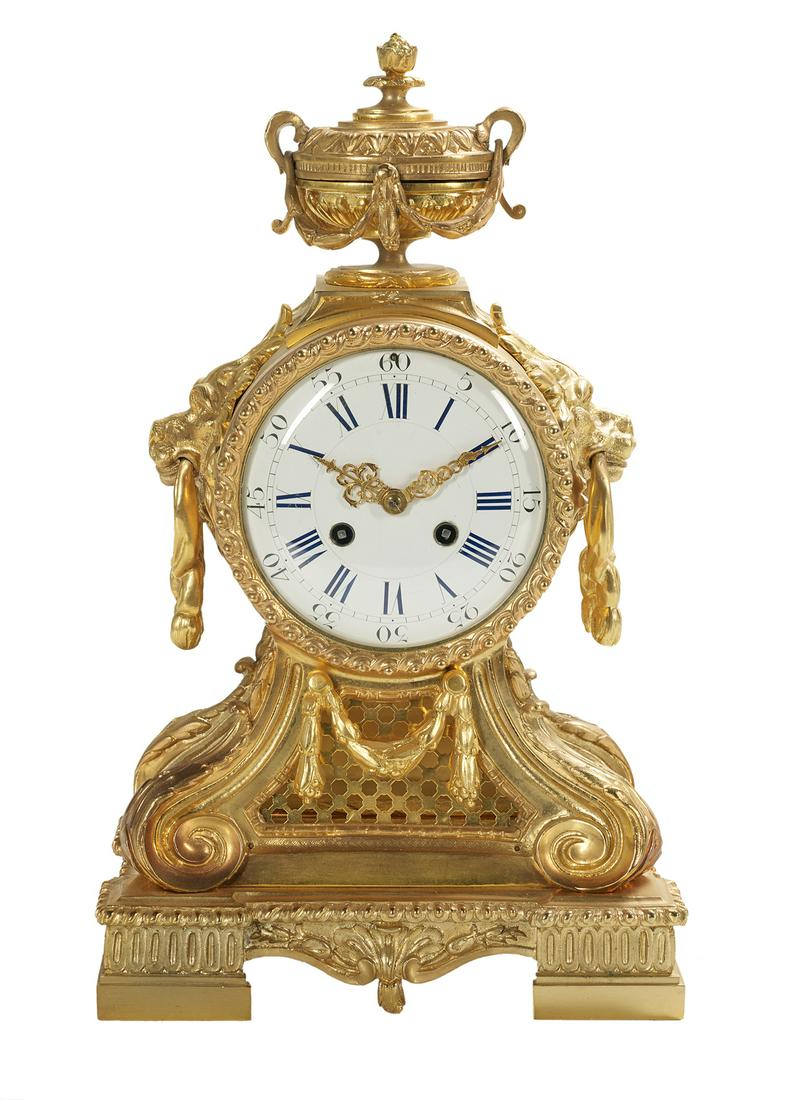 French Belle Epoque Gilt-Bronze Mantel Clock (1 of 2)