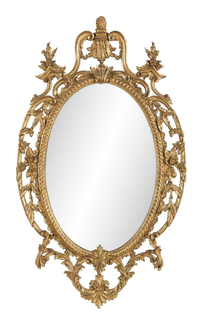 Louis XV-Style Giltwood Mirror (1 of 2)