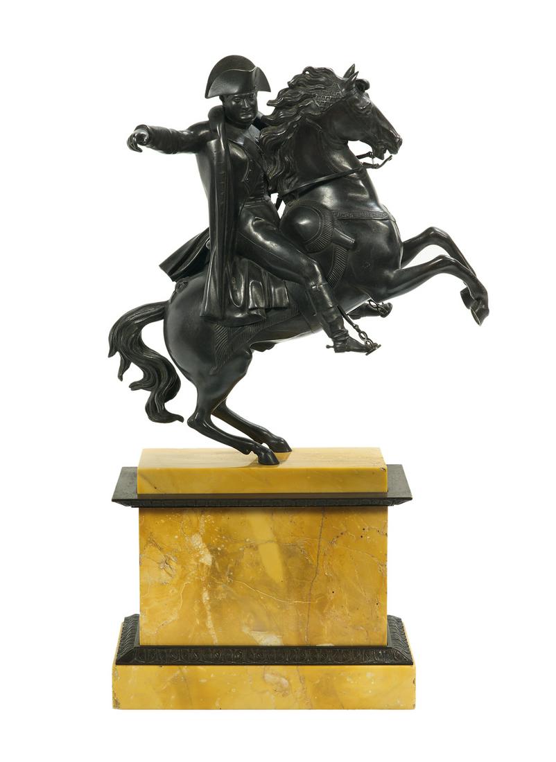 French Bronze and Siena Marble Figure of Napoleon (1 of 2)