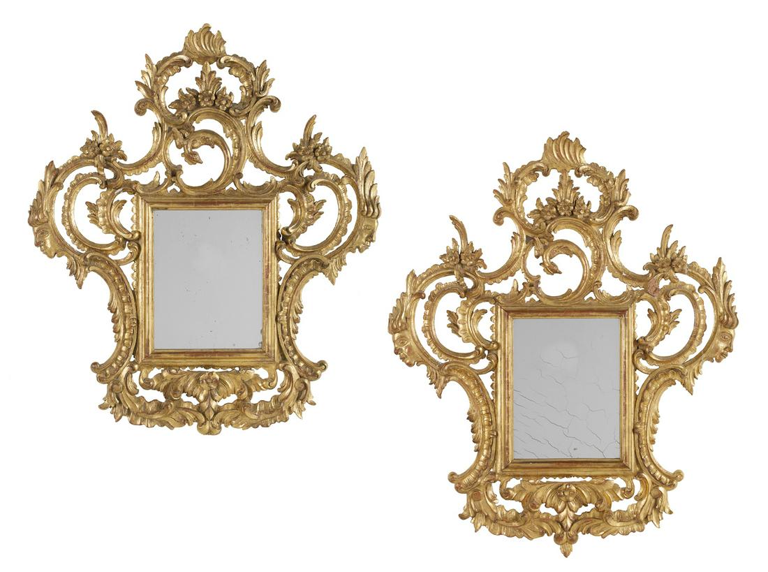 Pair of Handsome Italian Giltwood Mirrors (1 of 5)
