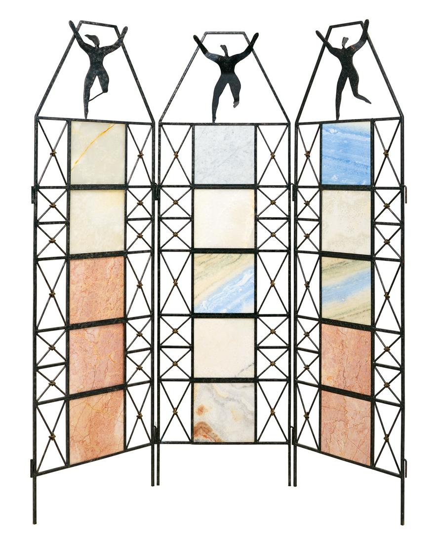 Mario Villa Metal Three-Panel Screen (1 of 1)