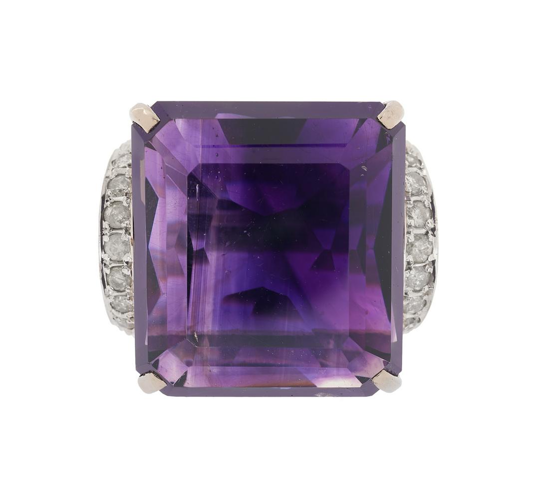 Amethyst and Diamond Ring (1 of 2)