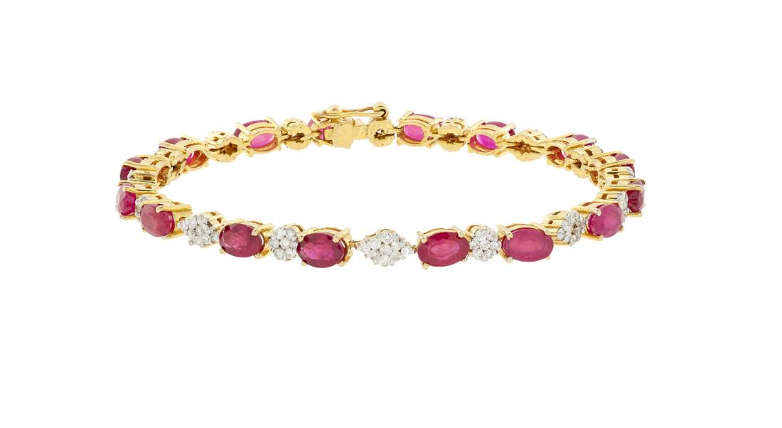 Diamond and Ruby Bracelet (1 of 2)