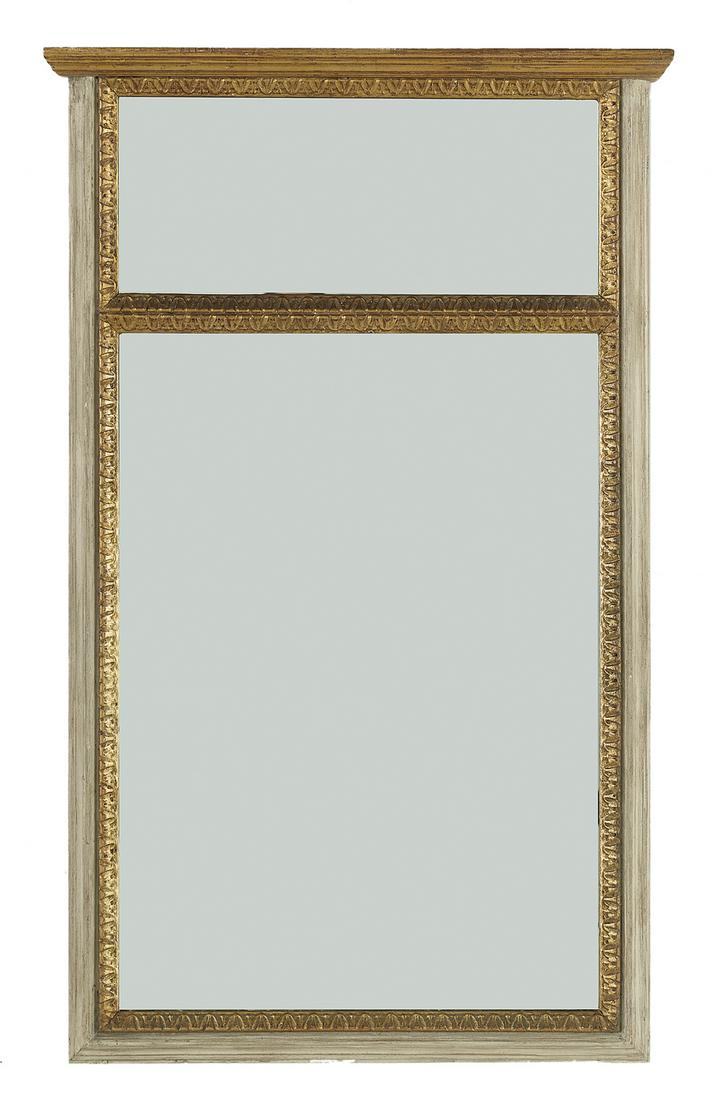 Painted and Parcel-Gilt Tabernacle Mirror (1 of 2)