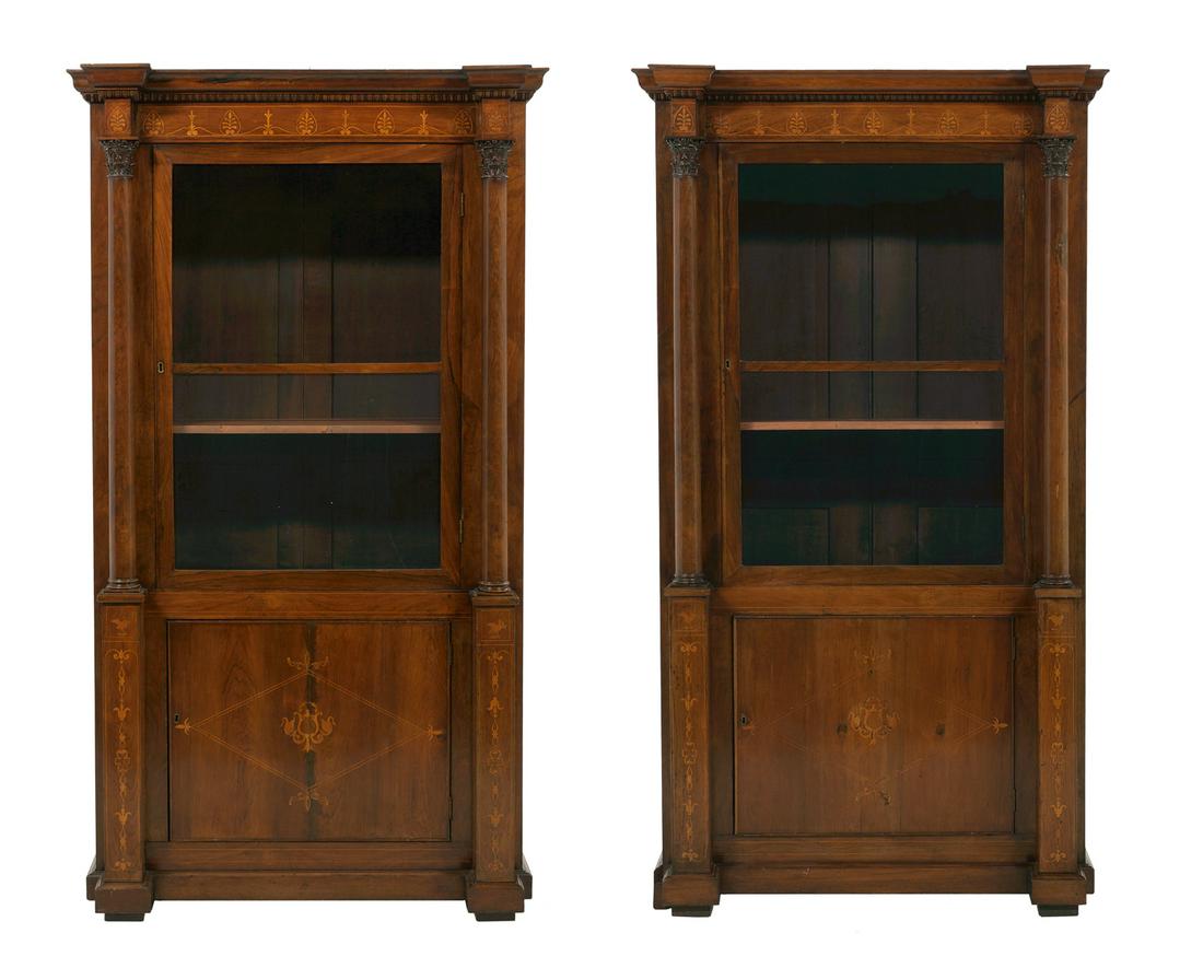 Pair of Continental Neoclassical-Style Vitrines (1 of 4)