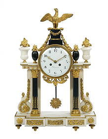 French Gilt-Bronze and Marble Clock (1 of 2)