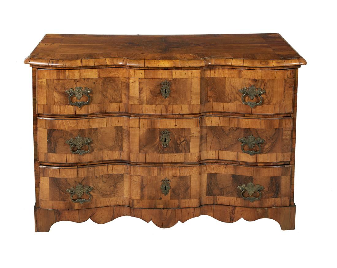 Italian Rococo-Style Fruitwood Commode (1 of 2)