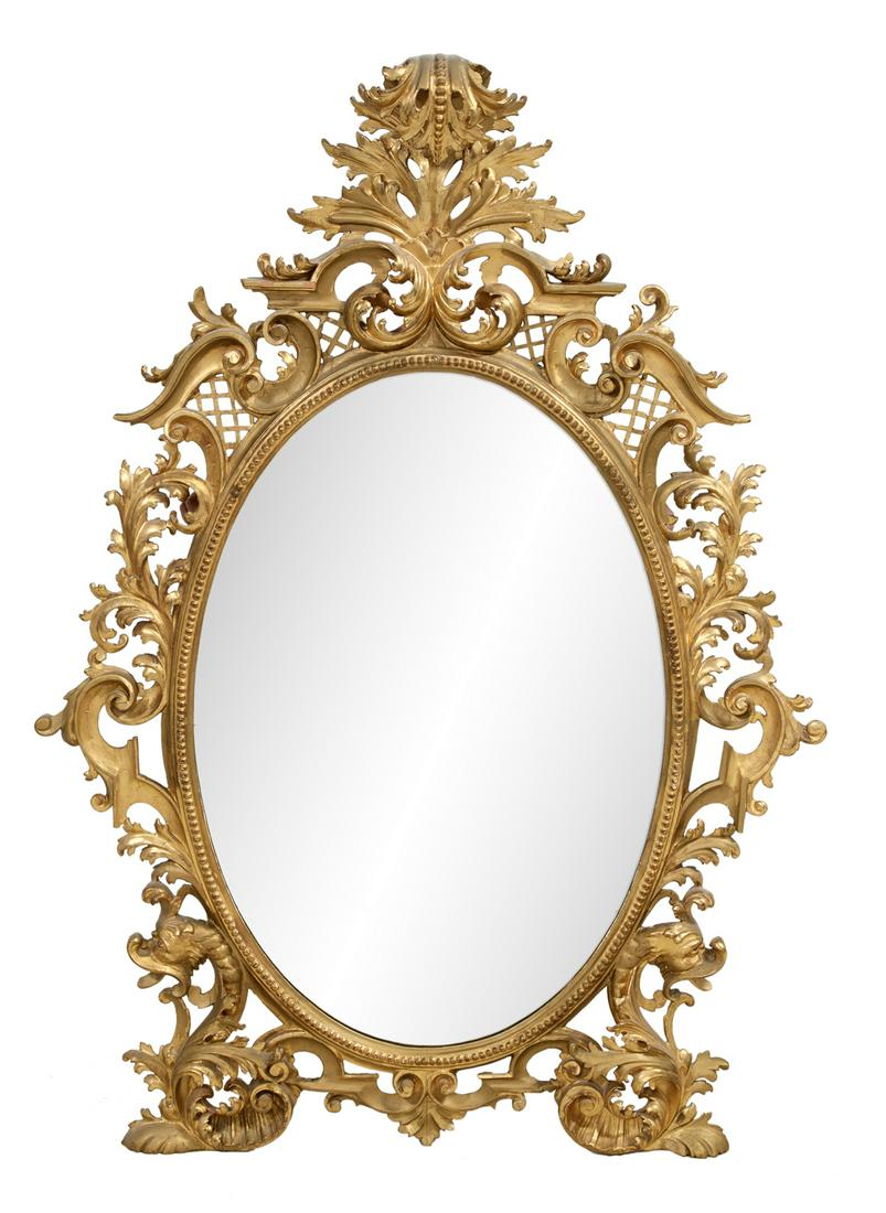 Italian Giltwood Mirror in the Rococo Taste (1 of 2)