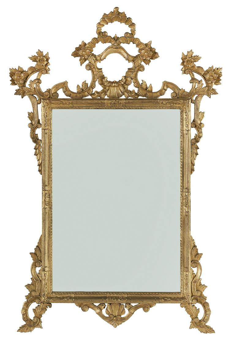 Louis XV-Style Giltwood Mirror (1 of 2)