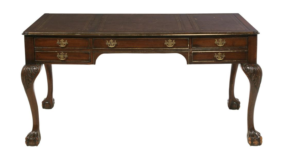 George III-Style Mahogany Desk (1 of 3)