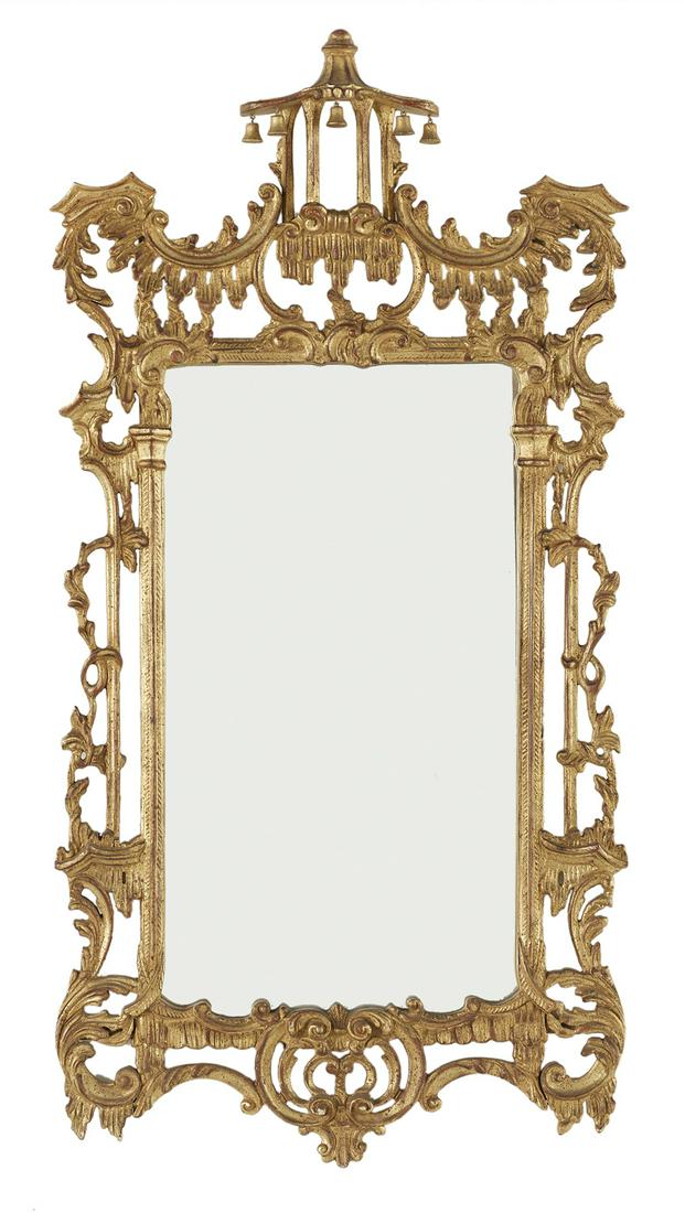 Giltwood Mirror in the Chinese Chippendale Taste (1 of 2)