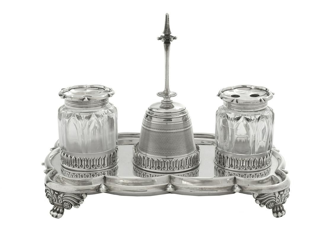 George IV Sterling Silver Standish (1 of 1)
