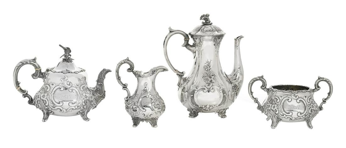 Victorian Sterling Silver Tea Set (1 of 1)