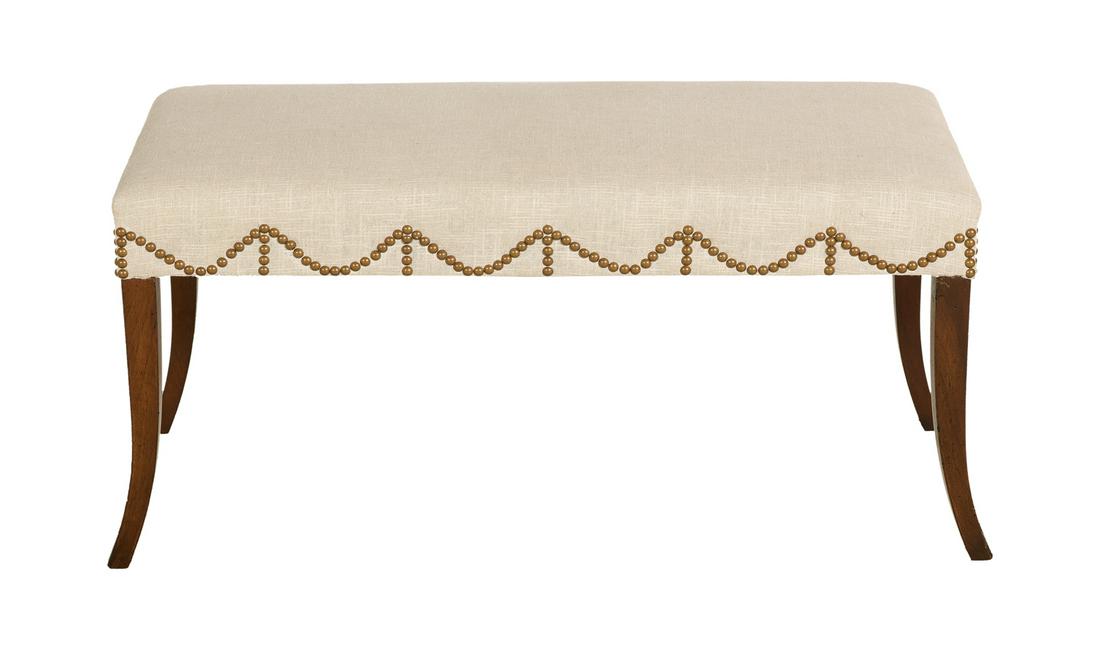 Regency-Style Mahogany Bench (1 of 1)