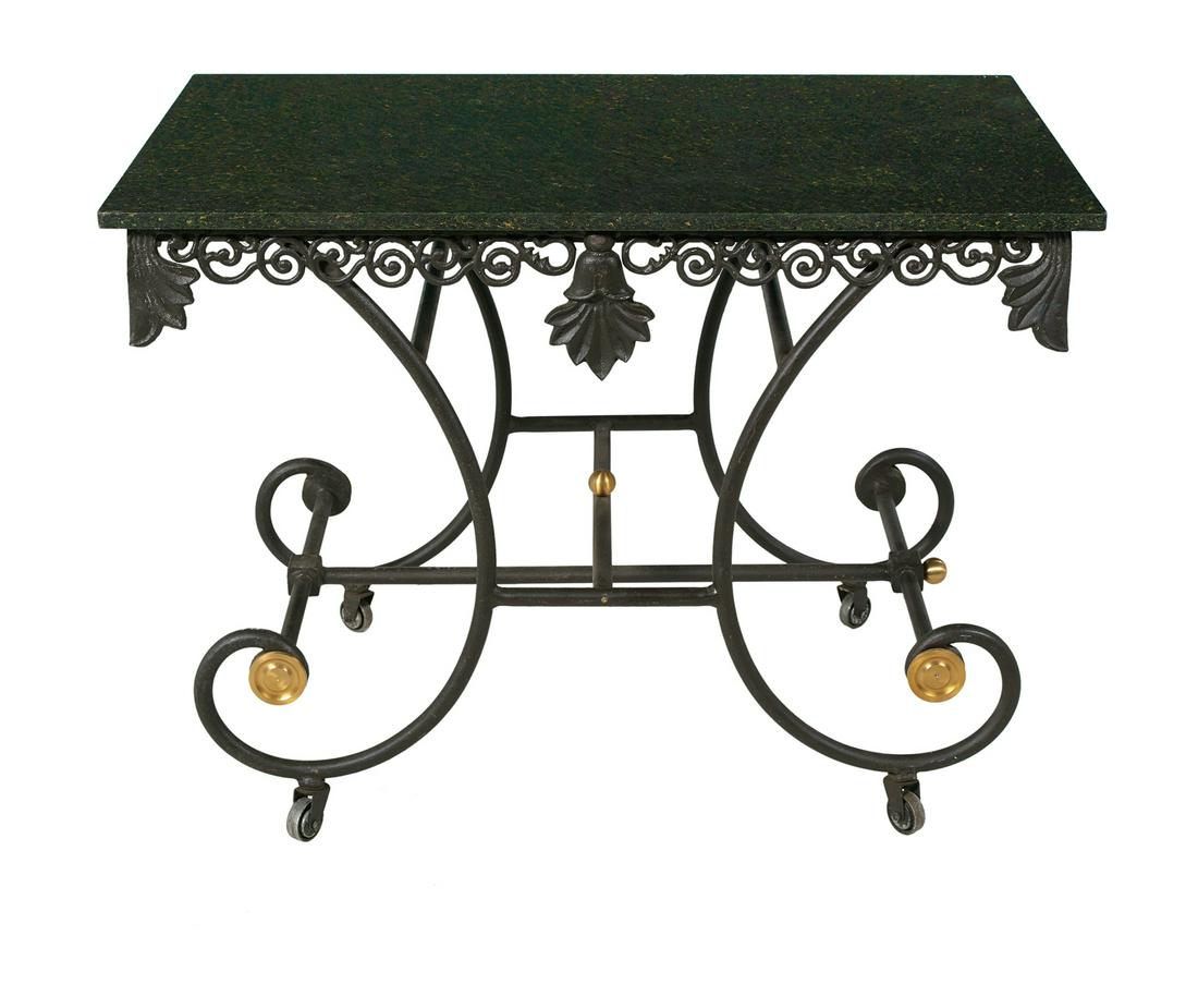Victorian-Style Granite-Top Conservatory Table (1 of 2)