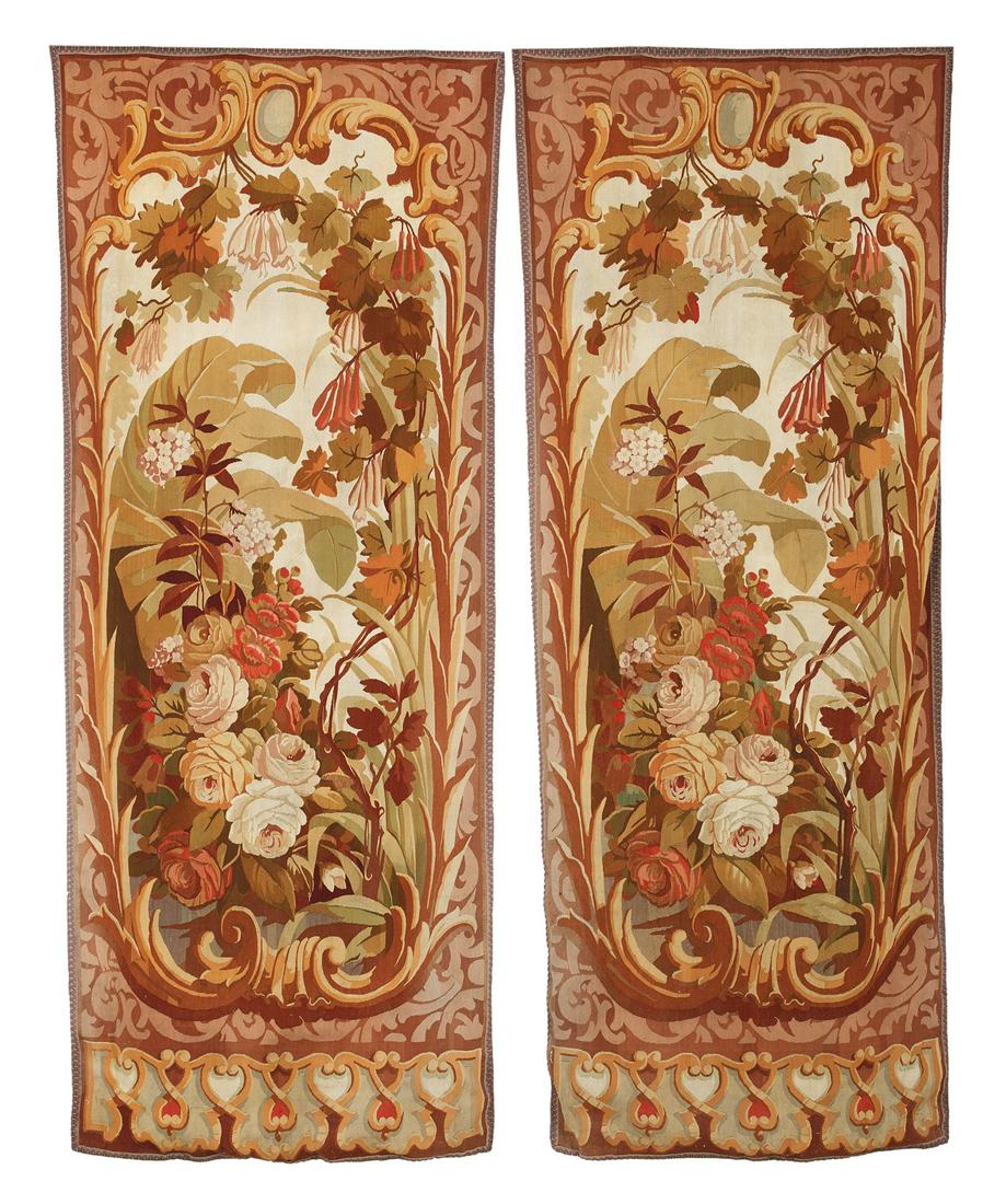 Pair of Aubusson Drapery Panels (1 of 1)