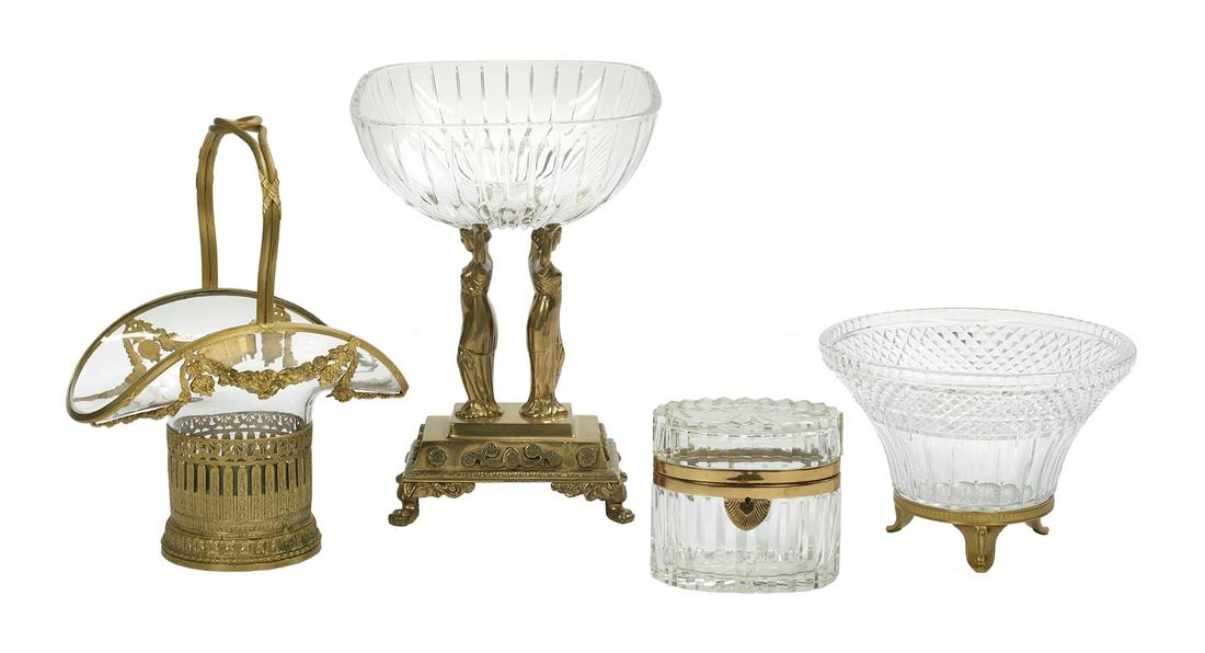 Four Brass and Crystal Objects (1 of 1)