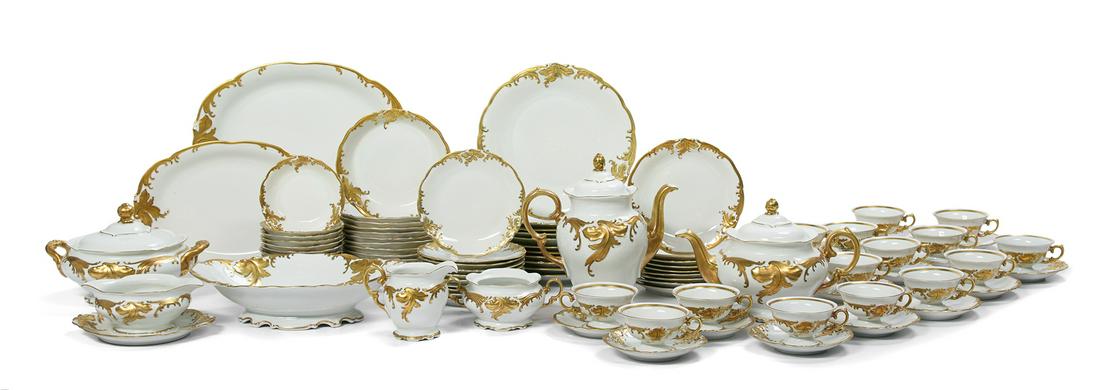 Extensive Wawel Gilt and White Dinner Service (1 of 3)