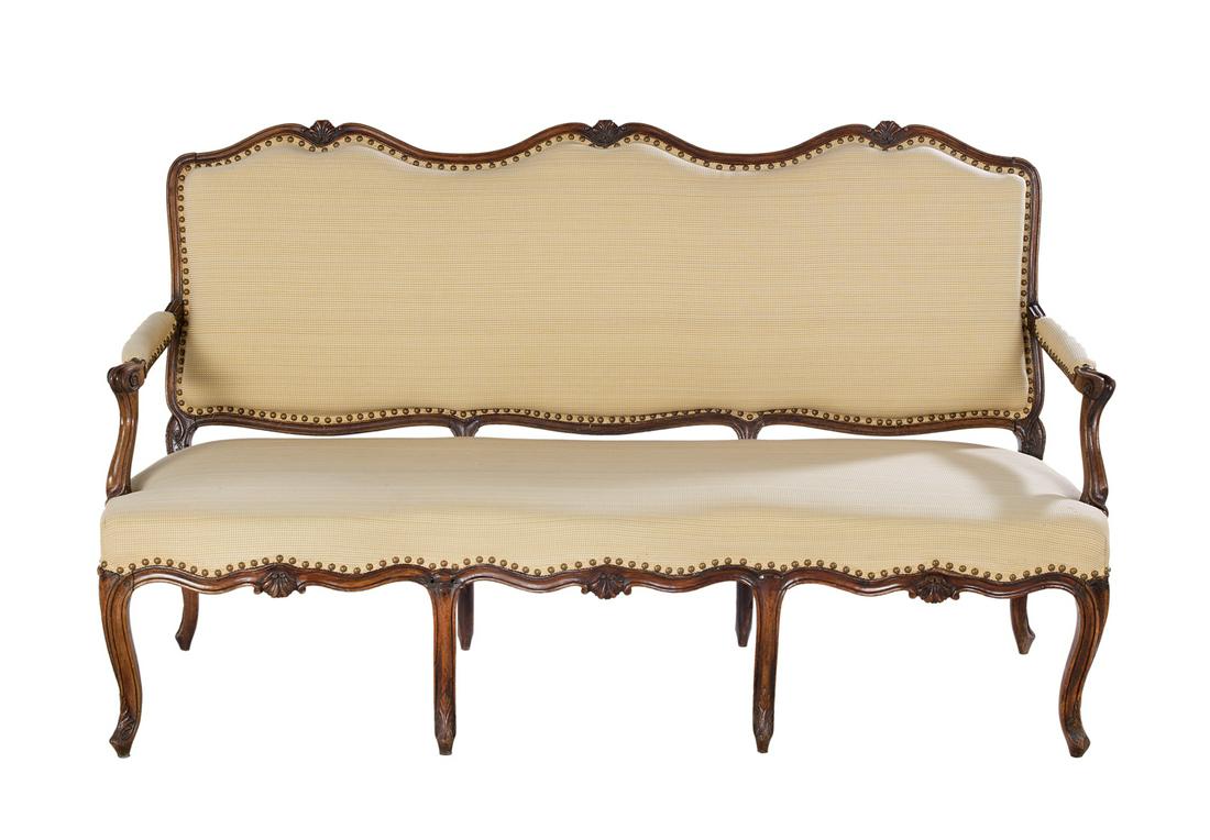 Provincial Louis XV Fruitwood Settee (1 of 2)