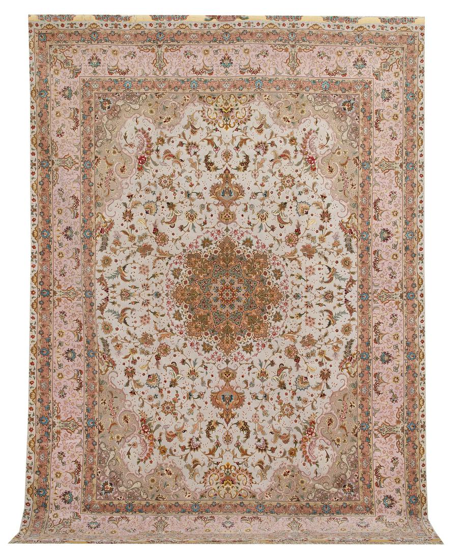 Tabriz Silk and Wool Carpet (1 of 1)