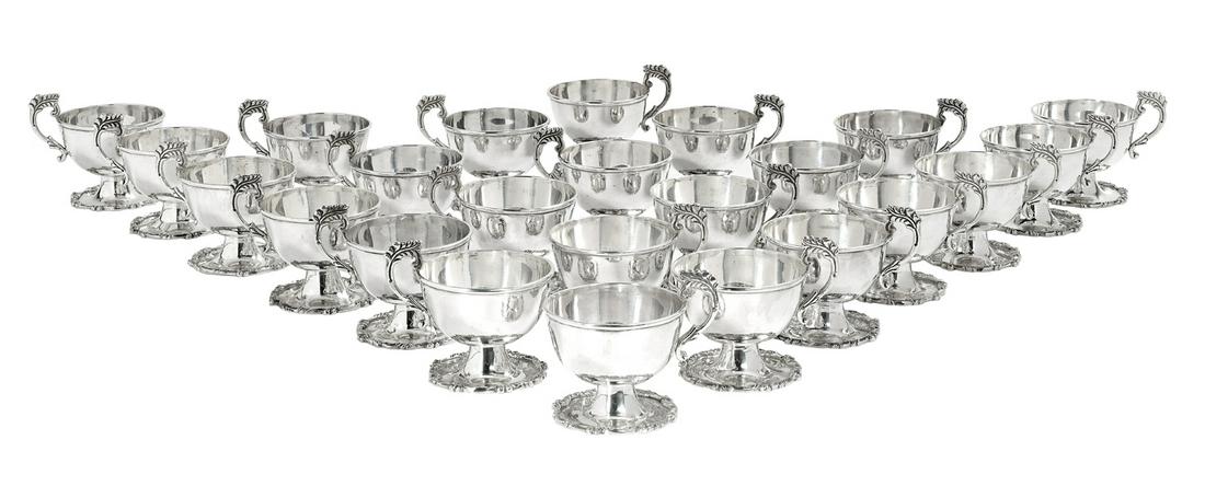 Twenty-Four Mexican Sterling Silver Punch Cups (1 of 1)
