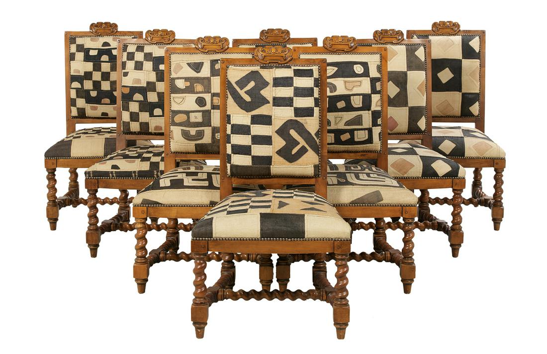 Eight Ralph Lauren Fruitwood Dining Chairs (1 of 2)