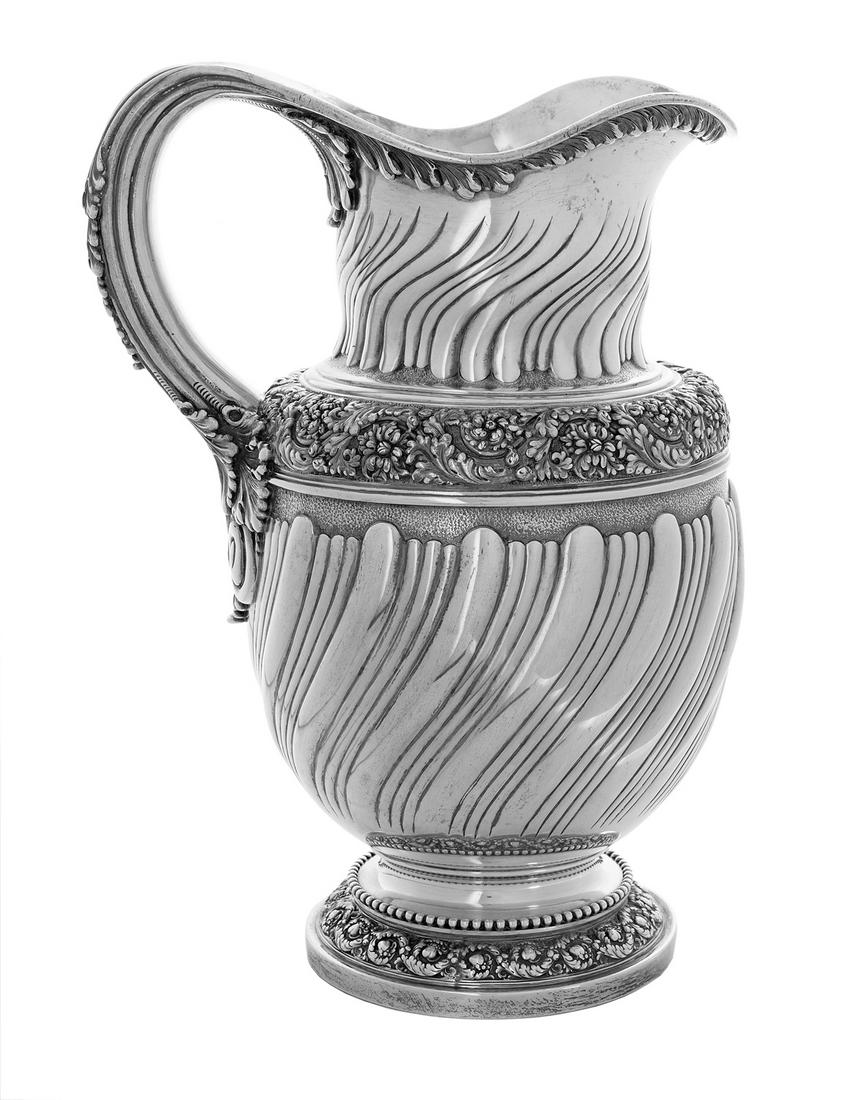 19th-Century Tiffany & Co. Silver Water Pitcher (1 of 2)