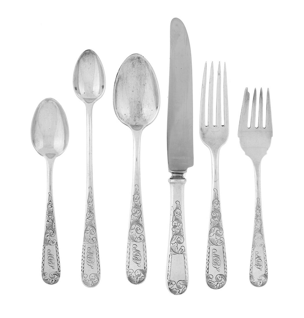 S. Kirk & Son "Mayflower" Silver Flatware Set (1 of 3)