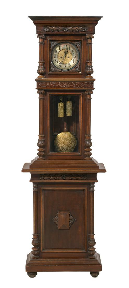 Gustav Becker Floor Model Walnut Regulator Clock (1 of 3)