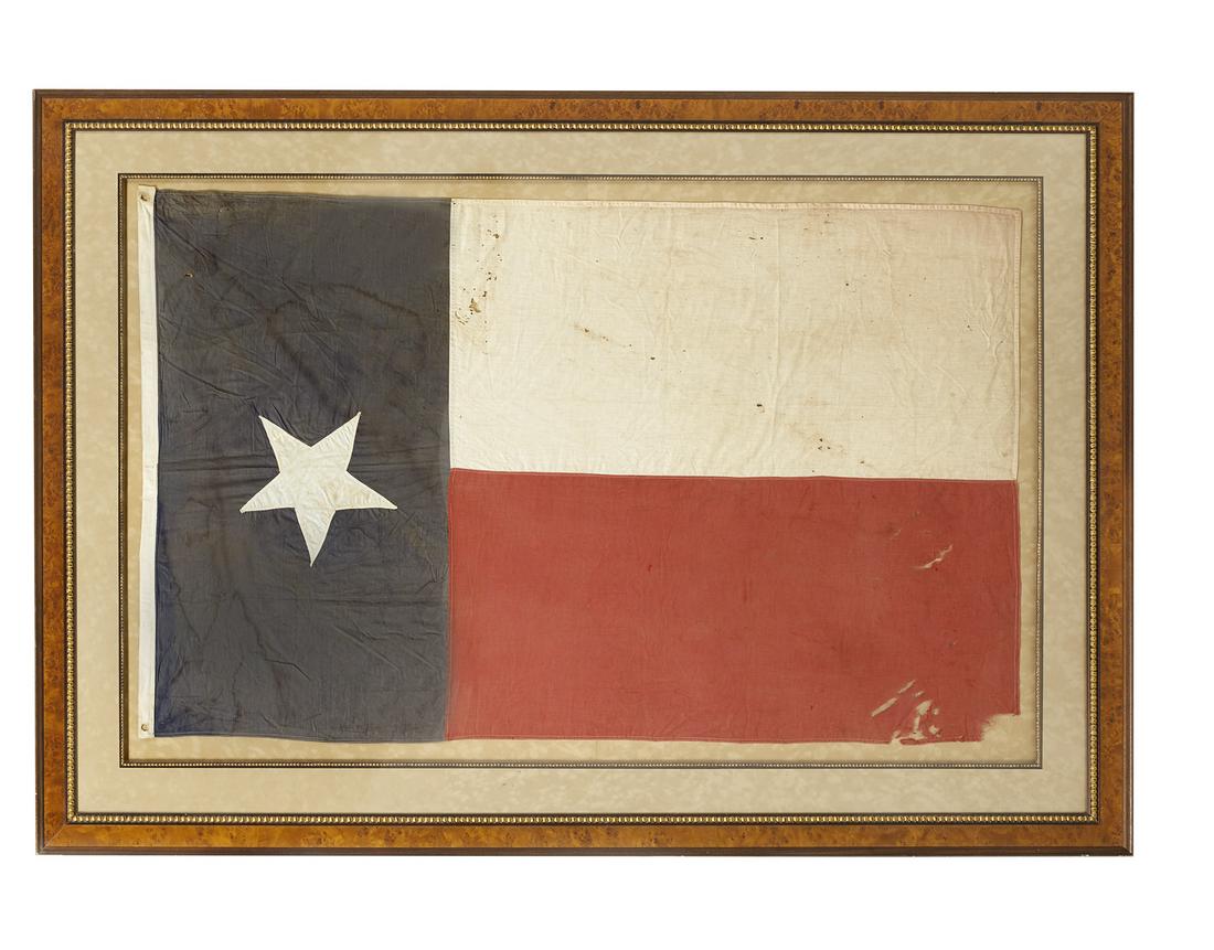 Large Framed Fabric Texas State Flag (1 of 1)