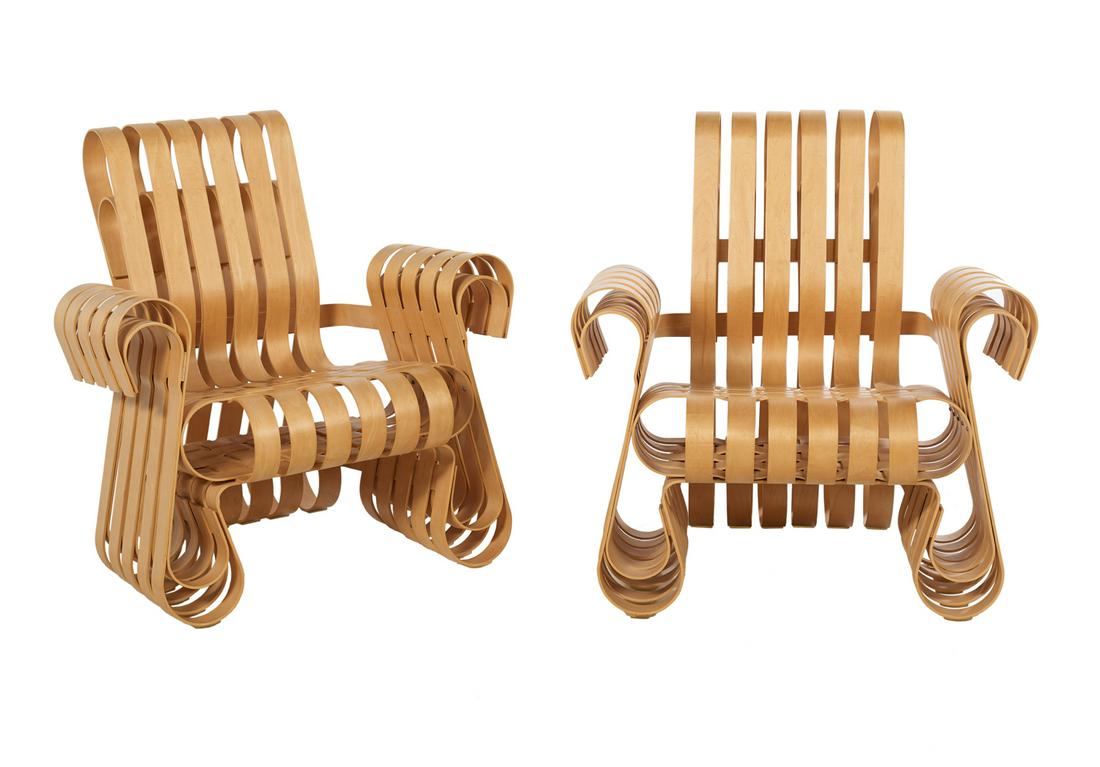 Pair of Frank Gehry "Power Play" Lounge Chairs (1 of 4)