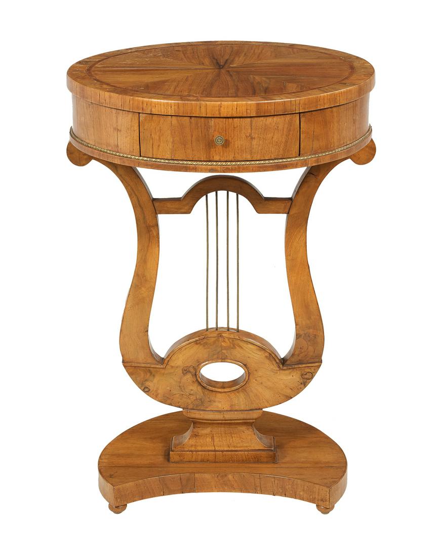 Biedermeier Banded Occasional Table (1 of 2)