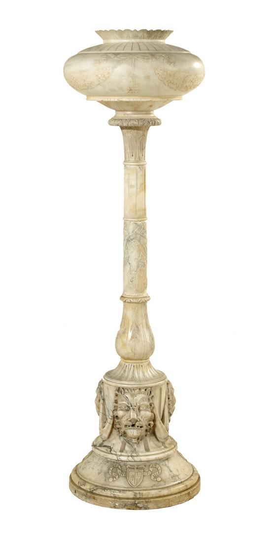 Italian Alabaster Floor Lamp (1 of 1)