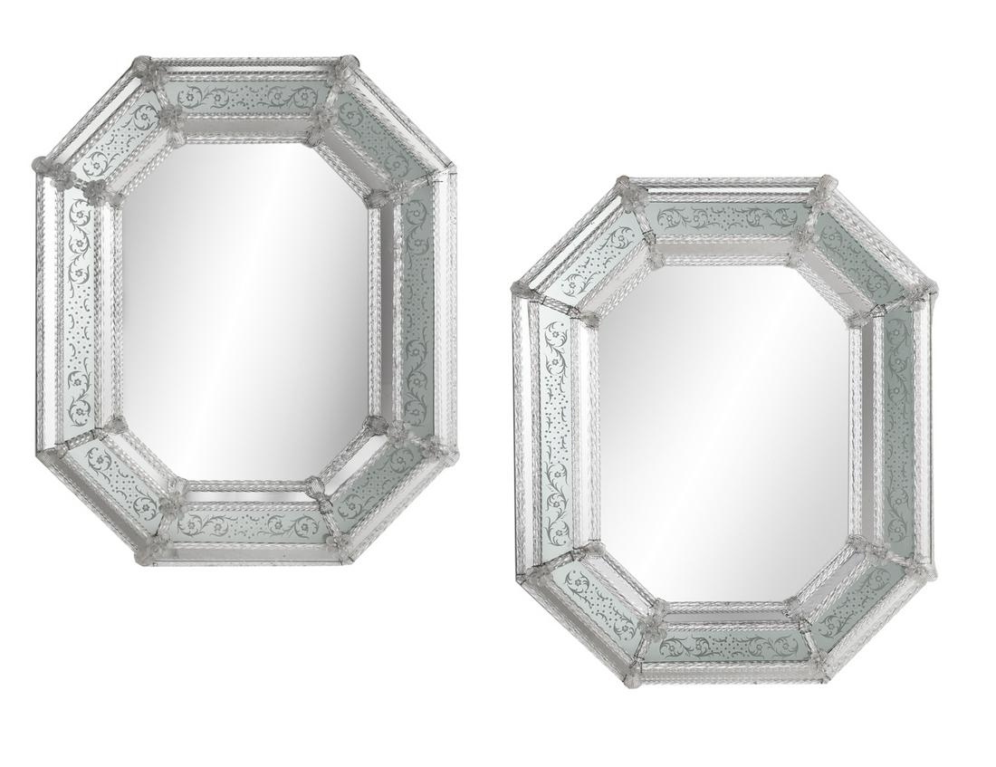 Pair of Italian Venetian Mirrors (1 of 5)